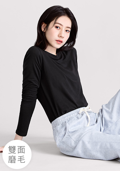 WARMBASE 牛奶絨保暖圓領肌底衣