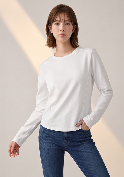 【限時$299】柔棉彈力厚磨毛修身上衣