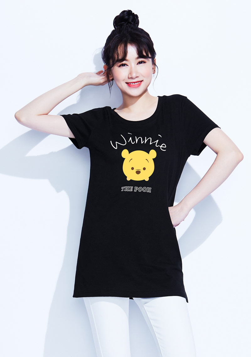 Tsum Tsum系列純棉長版印花T恤-01